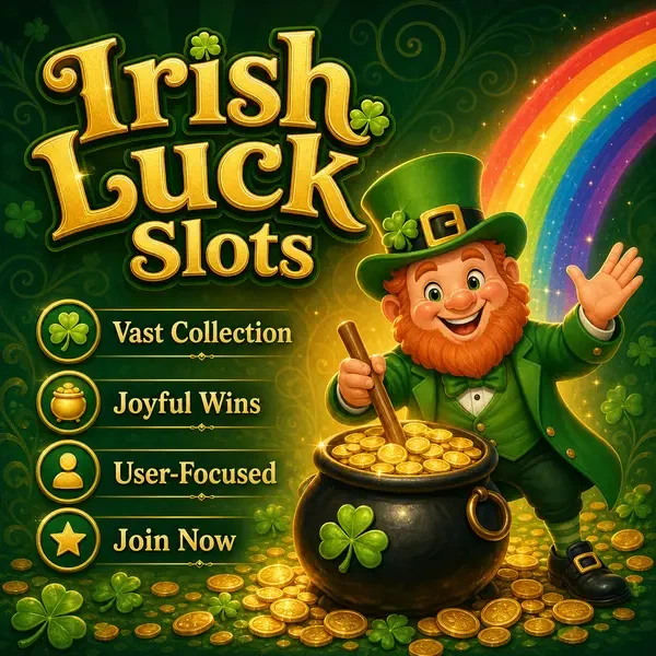 Lucky the Leprechaun stirring pot of gold at Main Information with emerald glow